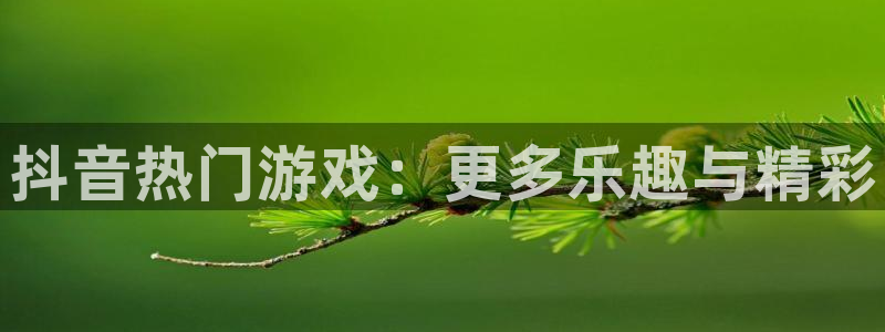 鼎点娱乐下载链接：抖音热门游戏：更多乐趣与精彩
